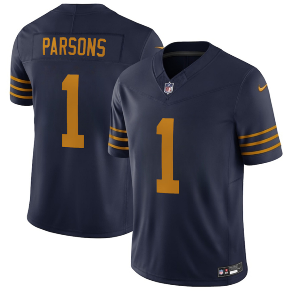 Youth Navy Green Bay Packers #1 Micah Parsons The 1923 Classic Vapor F.U.S.E. Limited Stitched Football Jersey